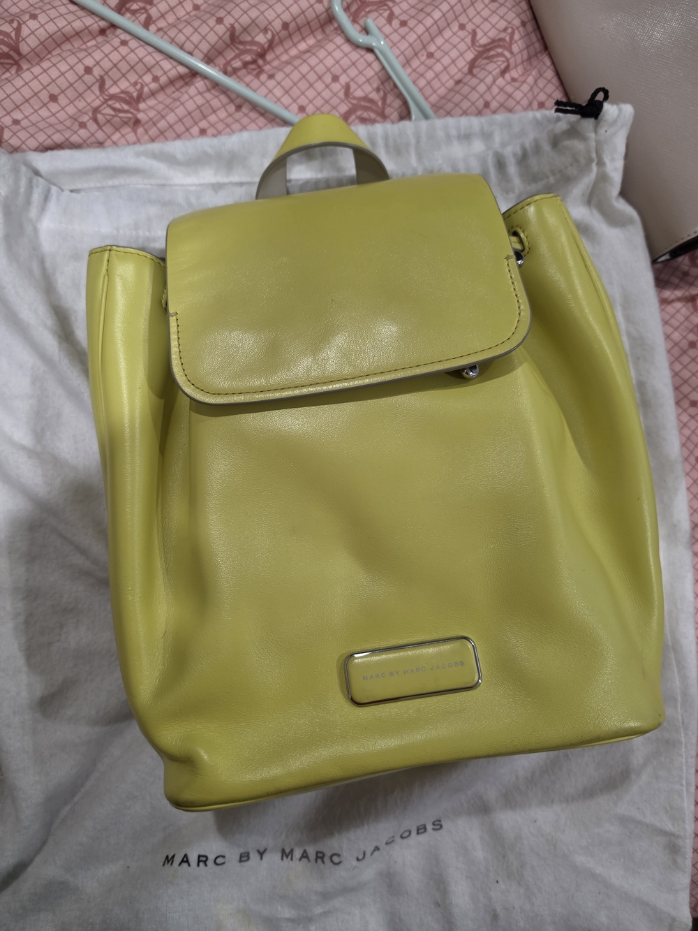 Marc by Marc Jacobs LIGERO Yellow Leather BACKPACK